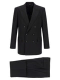 Black Wool Two-Piece Suit