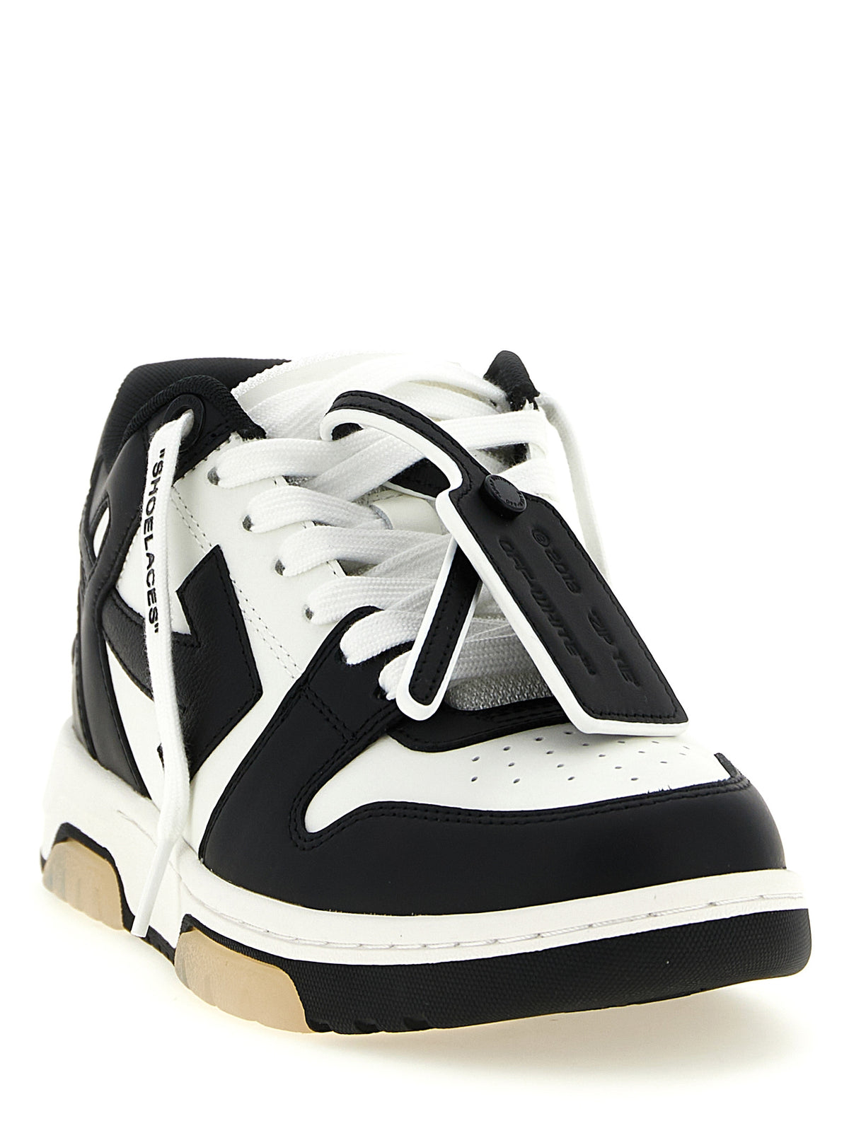 Off-White Bicolor Calfskin Low Top Sneakers