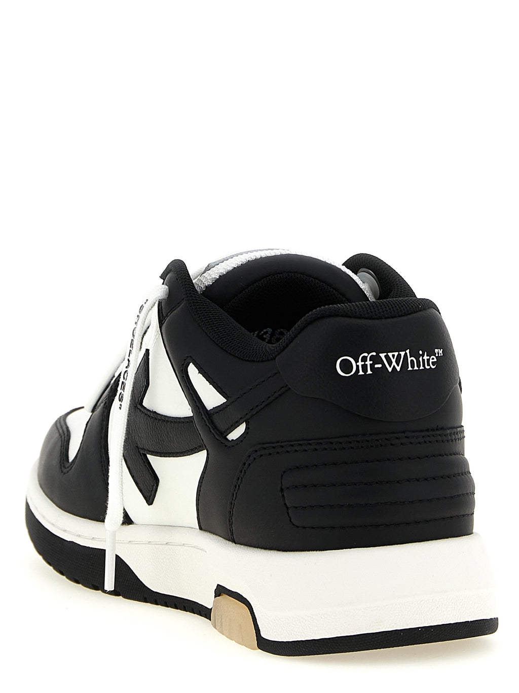 Off-White Two-Tone Calfskin Low Top Sneakers