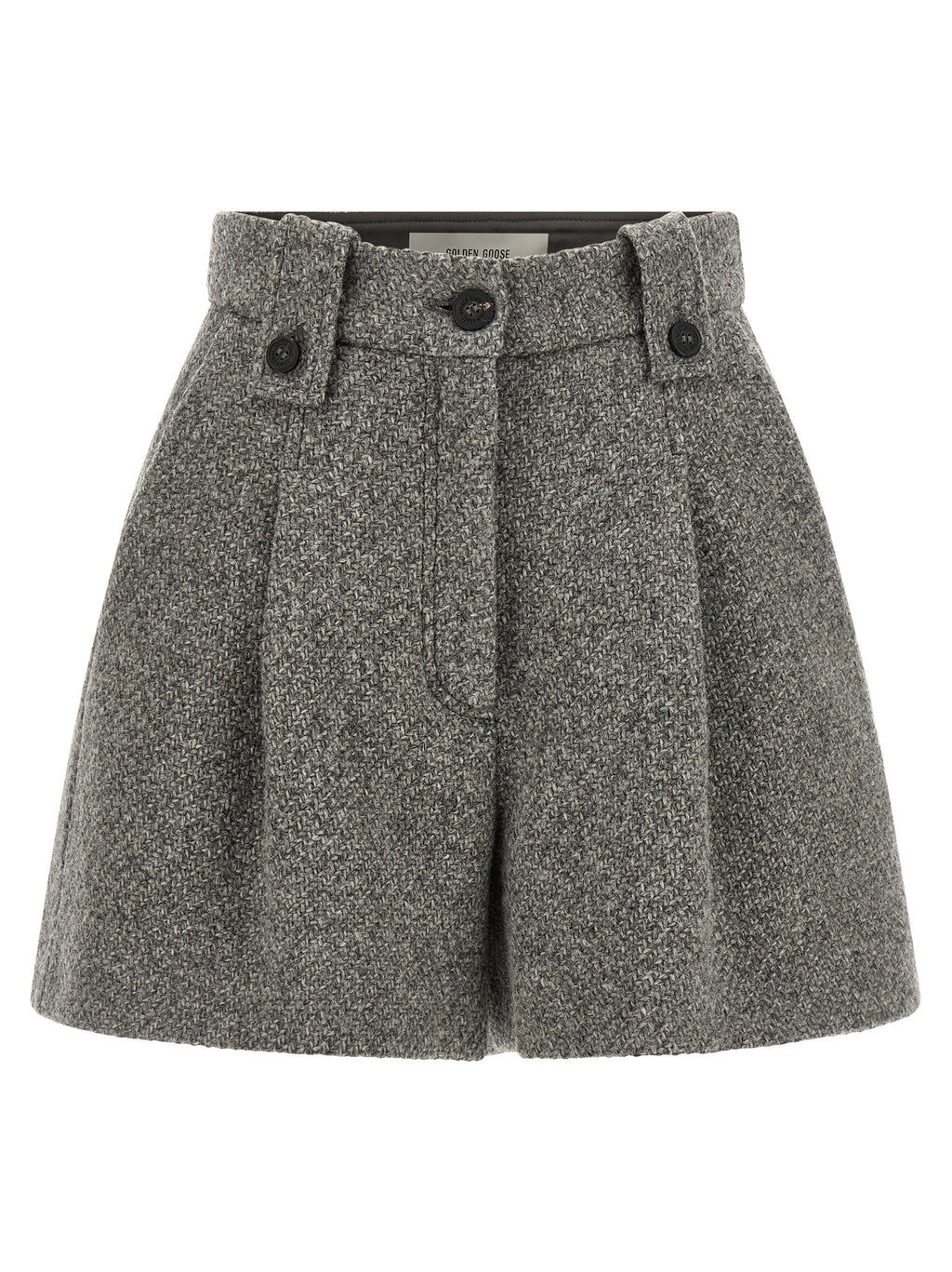 Gray Virgin Wool Bermuda Shorts