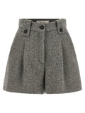 Gray Virgin Wool Bermuda Shorts