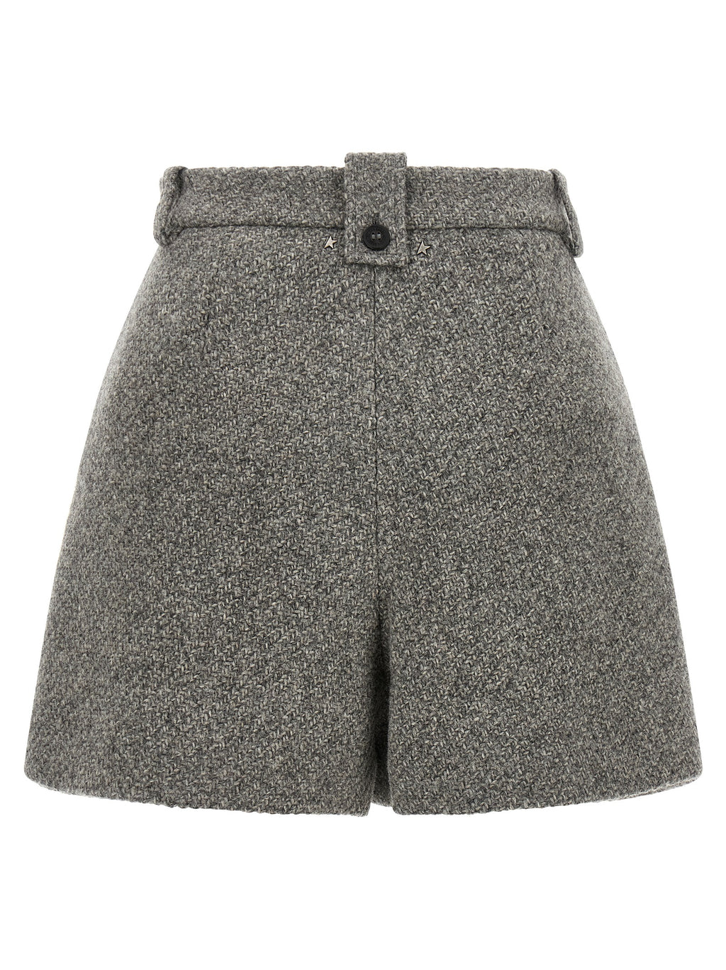 Gray Virgin Wool Bermuda Shorts