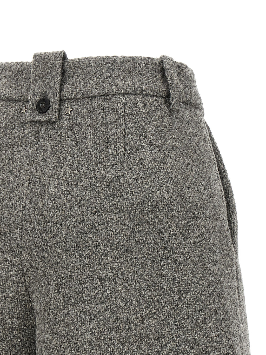 Gray Virgin Wool Bermuda Shorts
