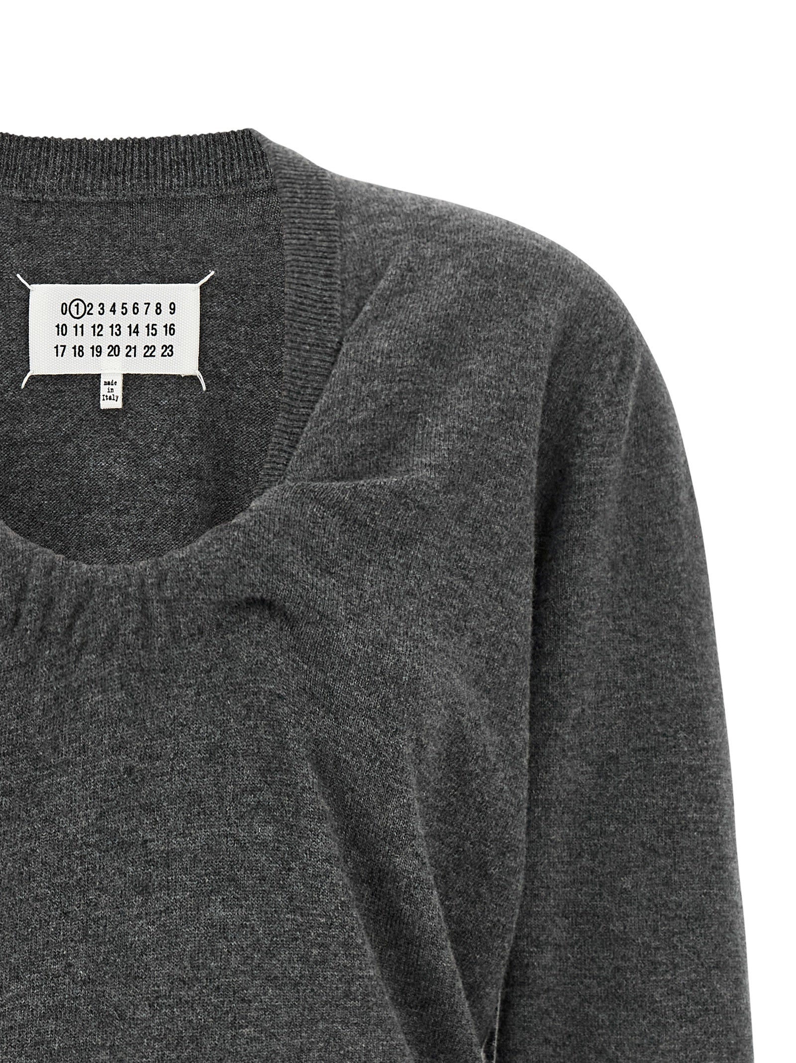 Gray Virgin Wool Cardigan