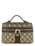 Beige Polyethylene Shoulder Bag