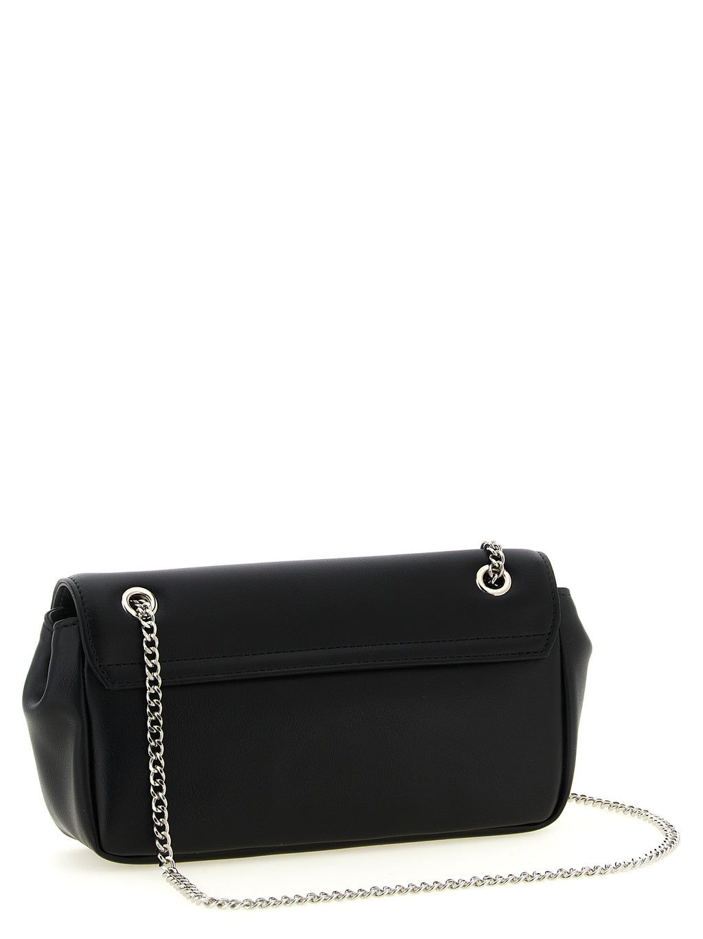 Black Polyester Crossbody Bag