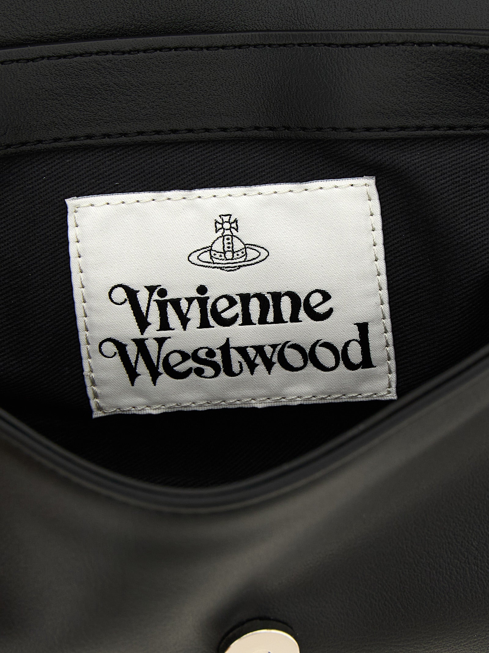 Black Polyester Crossbody Bag