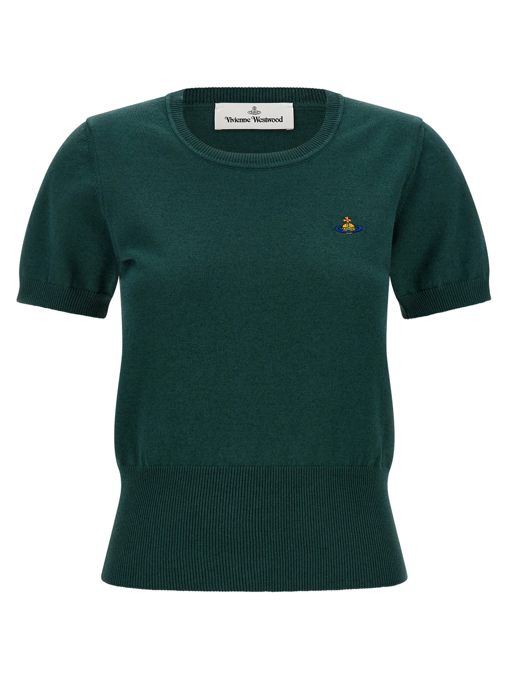 Bicolor Cotton Shortsleeve Shirt