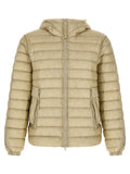 Beige Polyamide Full-Length Jacket