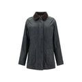 Bicolor Cotton Full-Length Jacket
