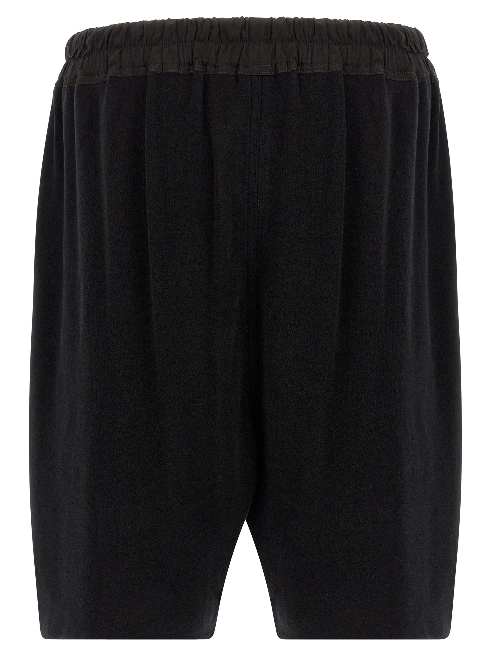 Rick Owens Black Cotton Bermuda Shorts
