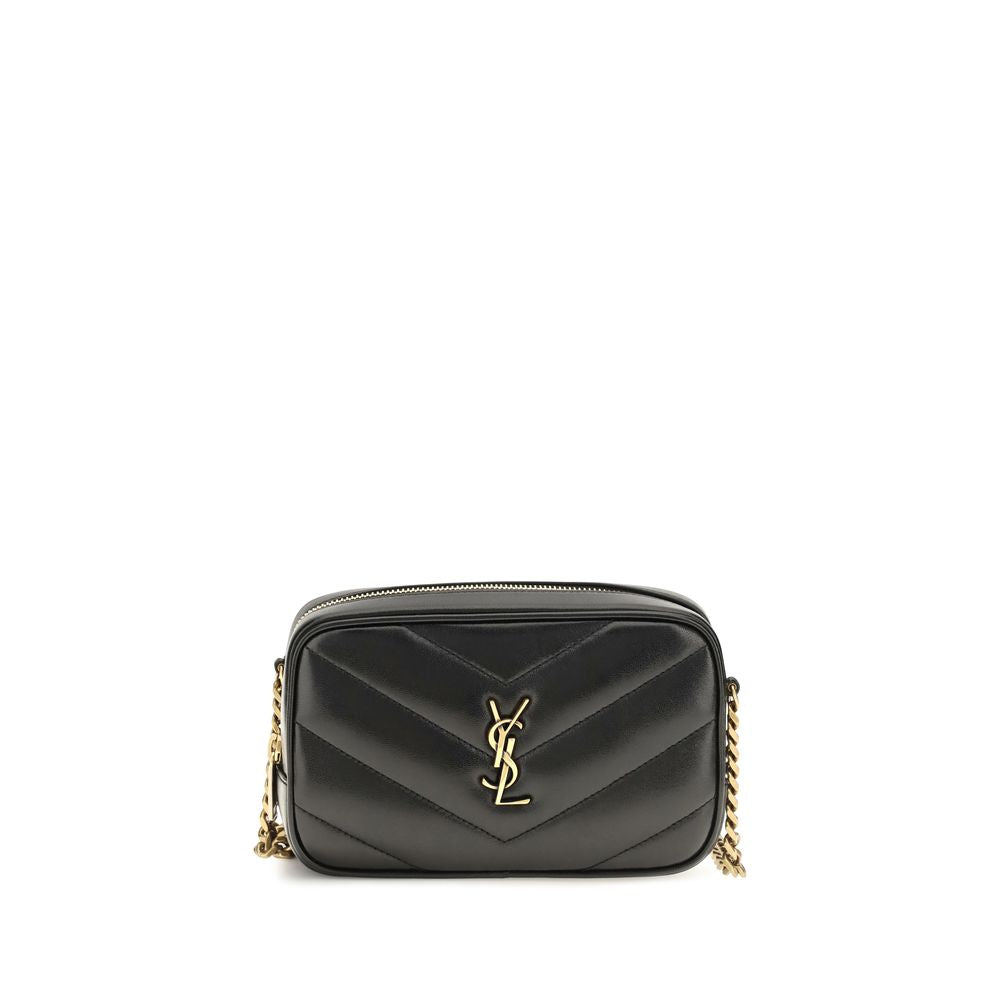 Saint Laurent Black Lamb Ovis Aries Shoulder Bag