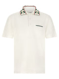 Casablanca White Organic Cotton Polo Shirt