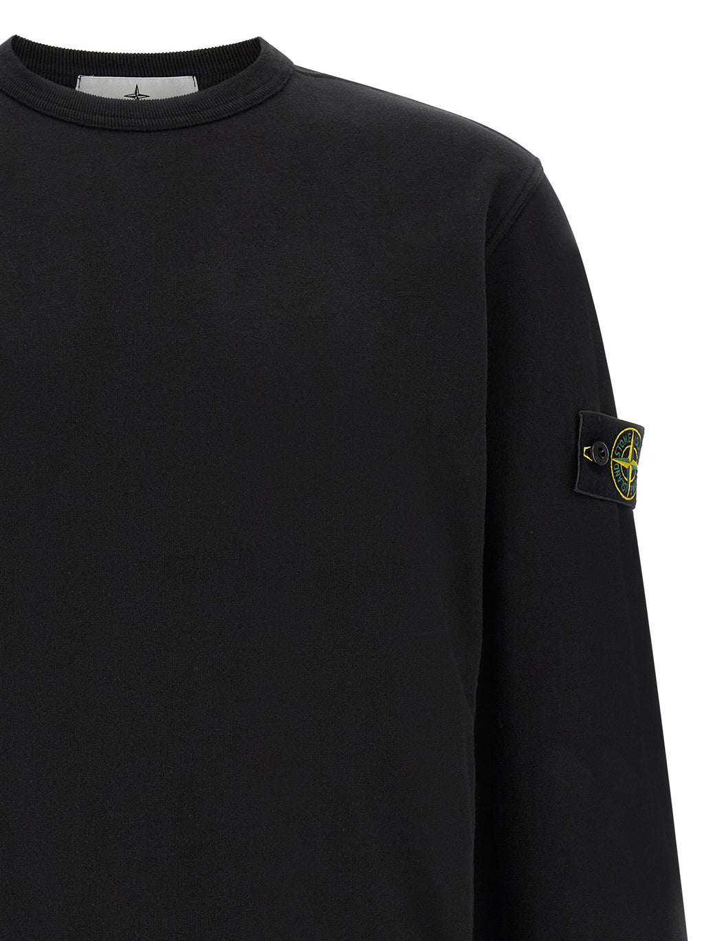 Stone Island Black Cotton Sweatshirt
