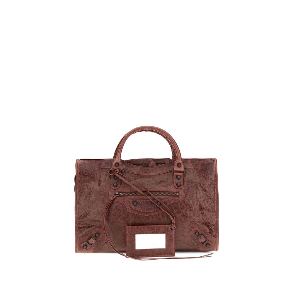Balenciaga Bordeaux Lamb Ovis Aries Shoulder Bag