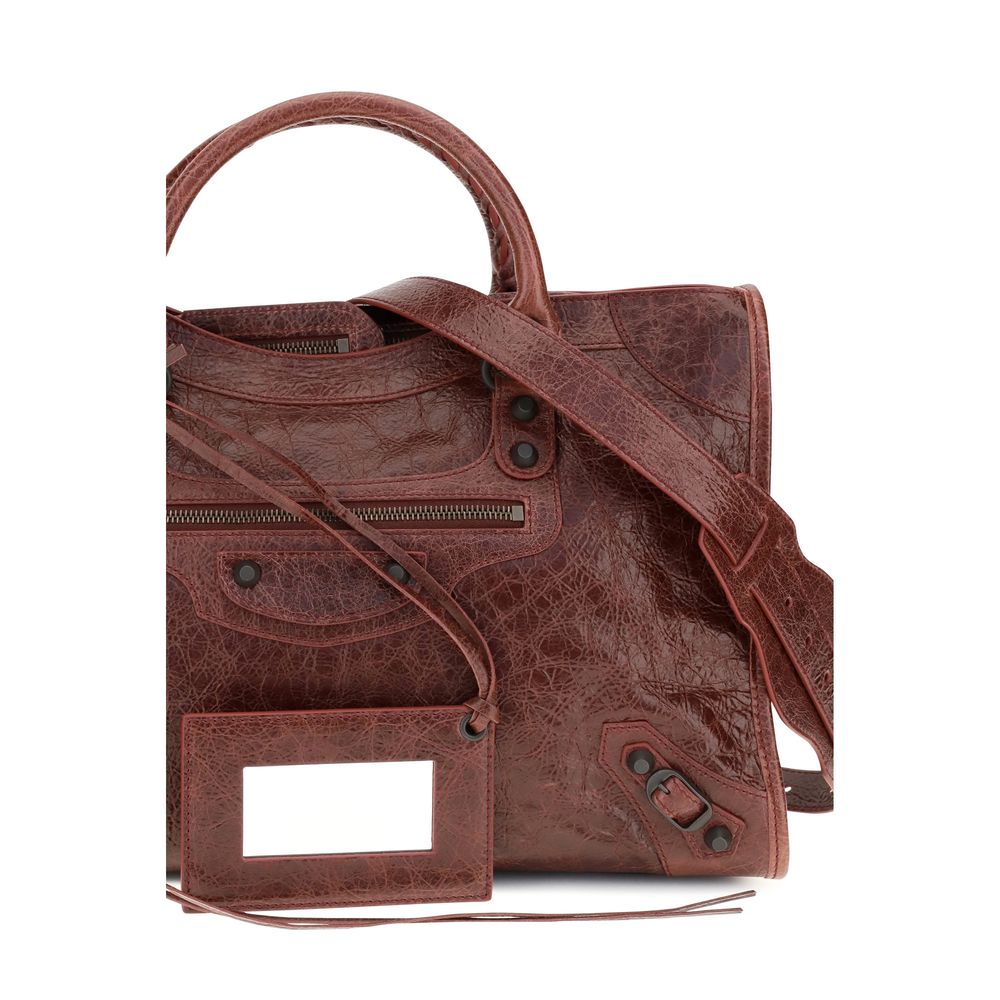 Balenciaga Bordeaux Lamb Ovis Aries Shoulder Bag