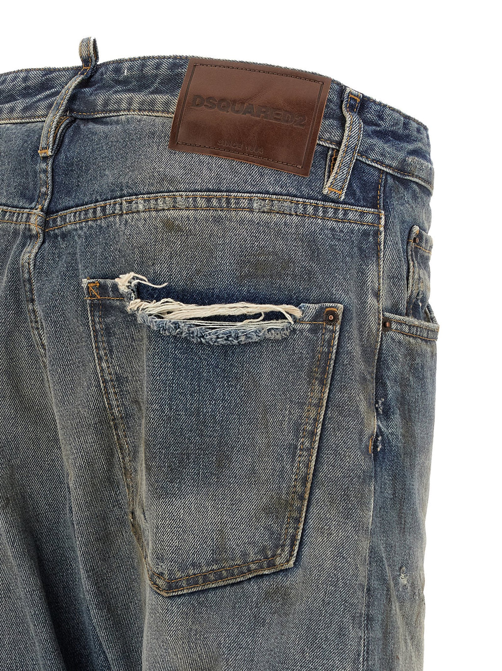 Dsquared² Blue Cotton Relaxed Fit Jeans – product image 4