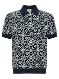 Casablanca Blue Cotton Polo Shirt