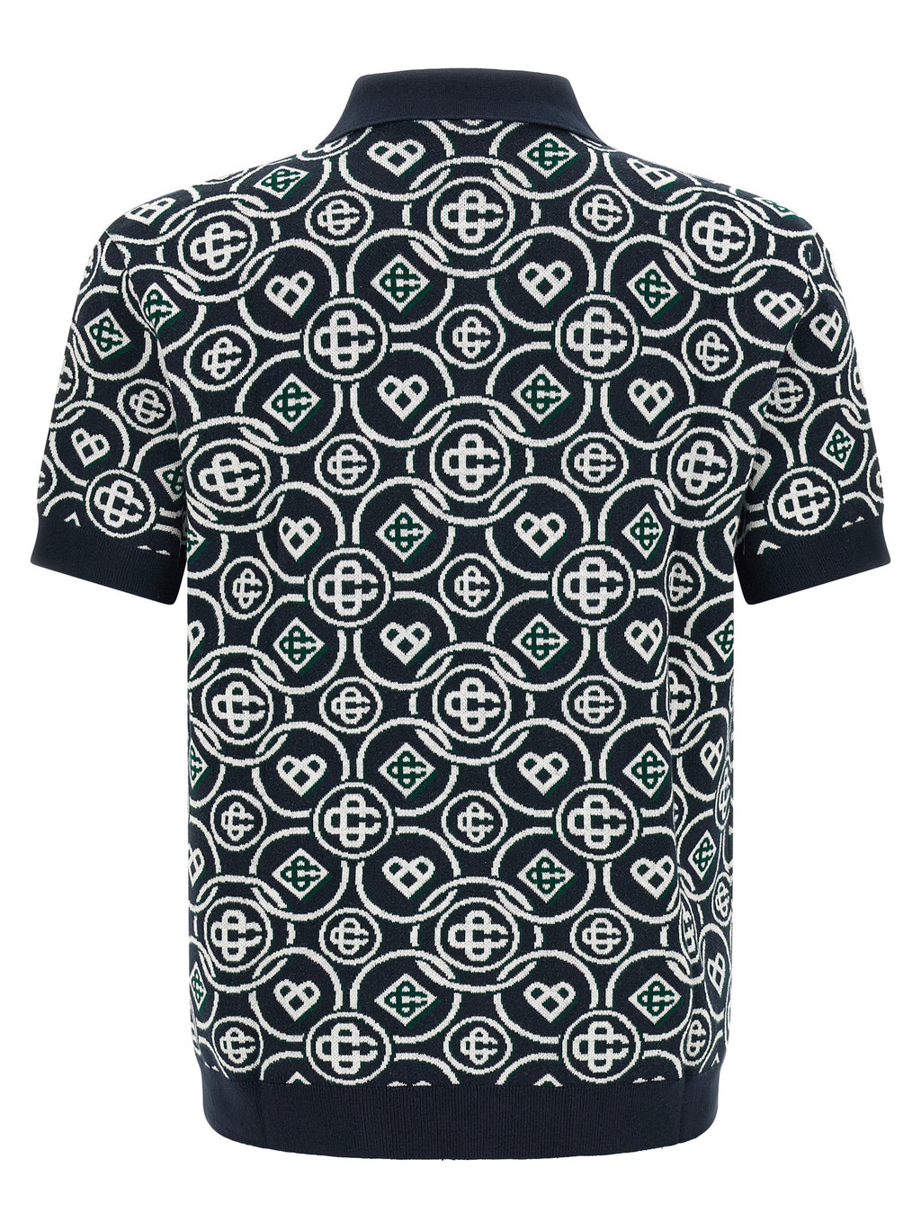 Casablanca Blue Cotton Polo Shirt