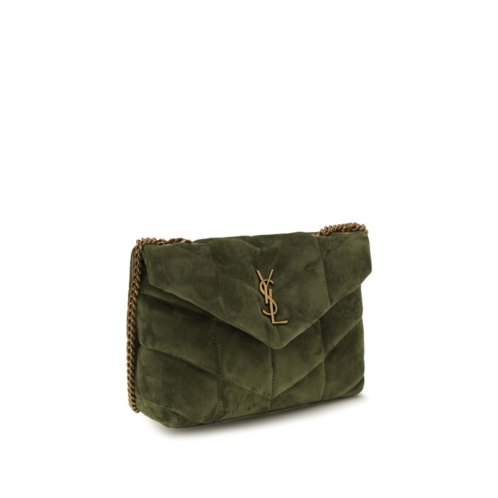 Saint Laurent Bicolor Calf Leather Bos Taurus Shoulder Bag