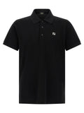 Fendi Black Cotton Polo Shirt