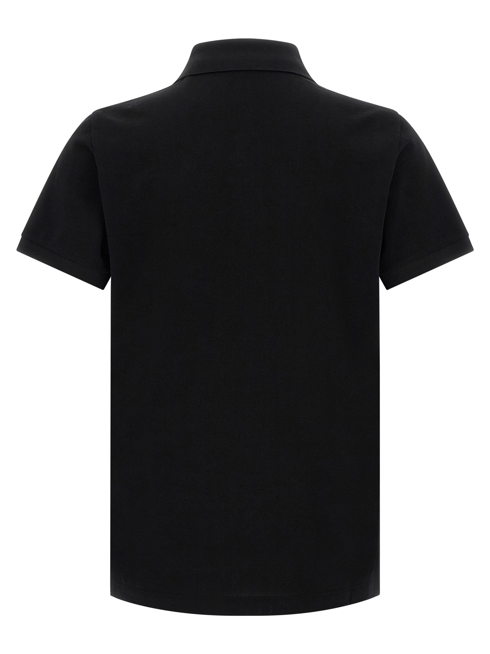 Fendi Black Cotton Polo Shirt