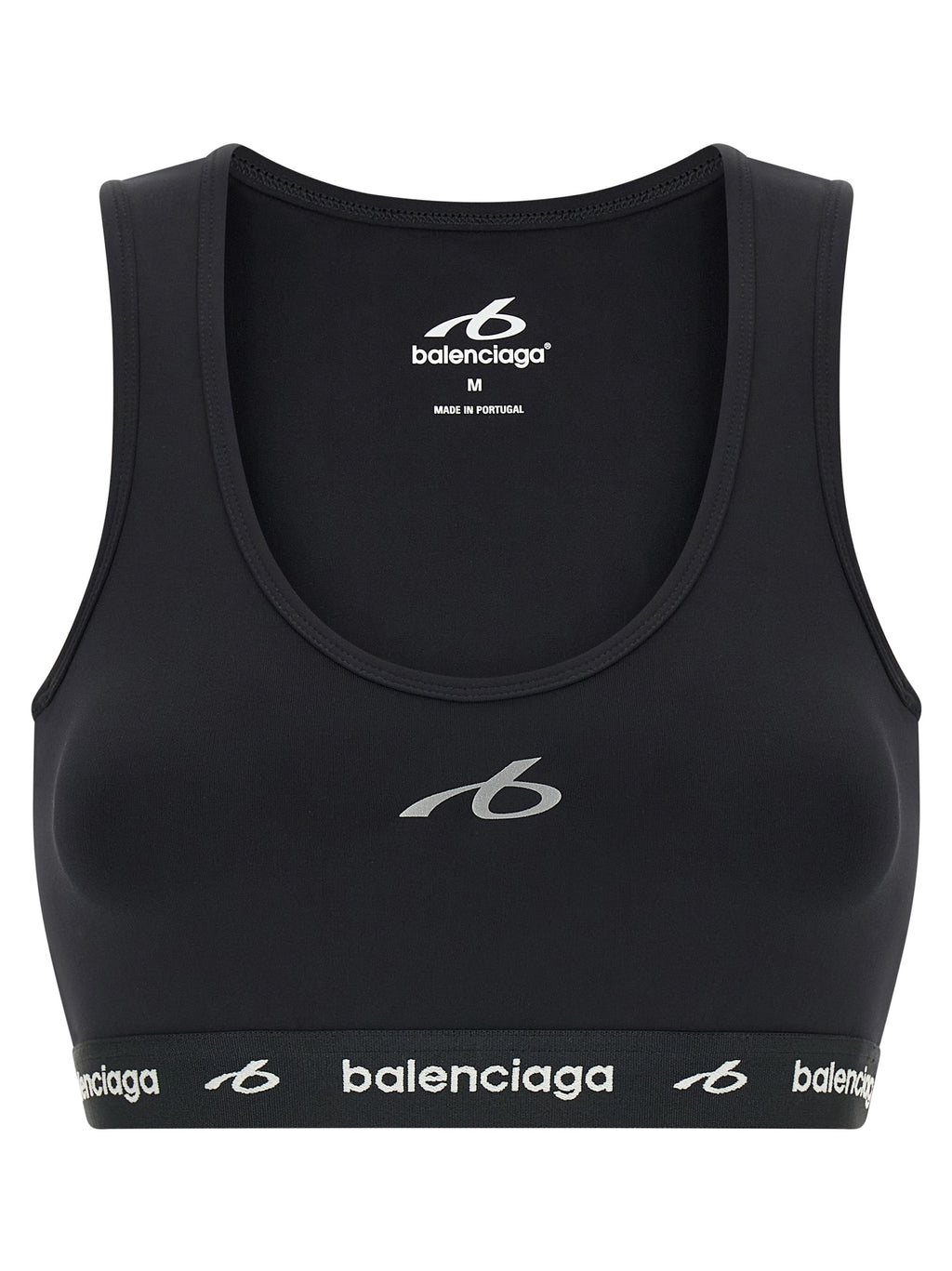 Balenciaga Black Polyamide Sport Bra