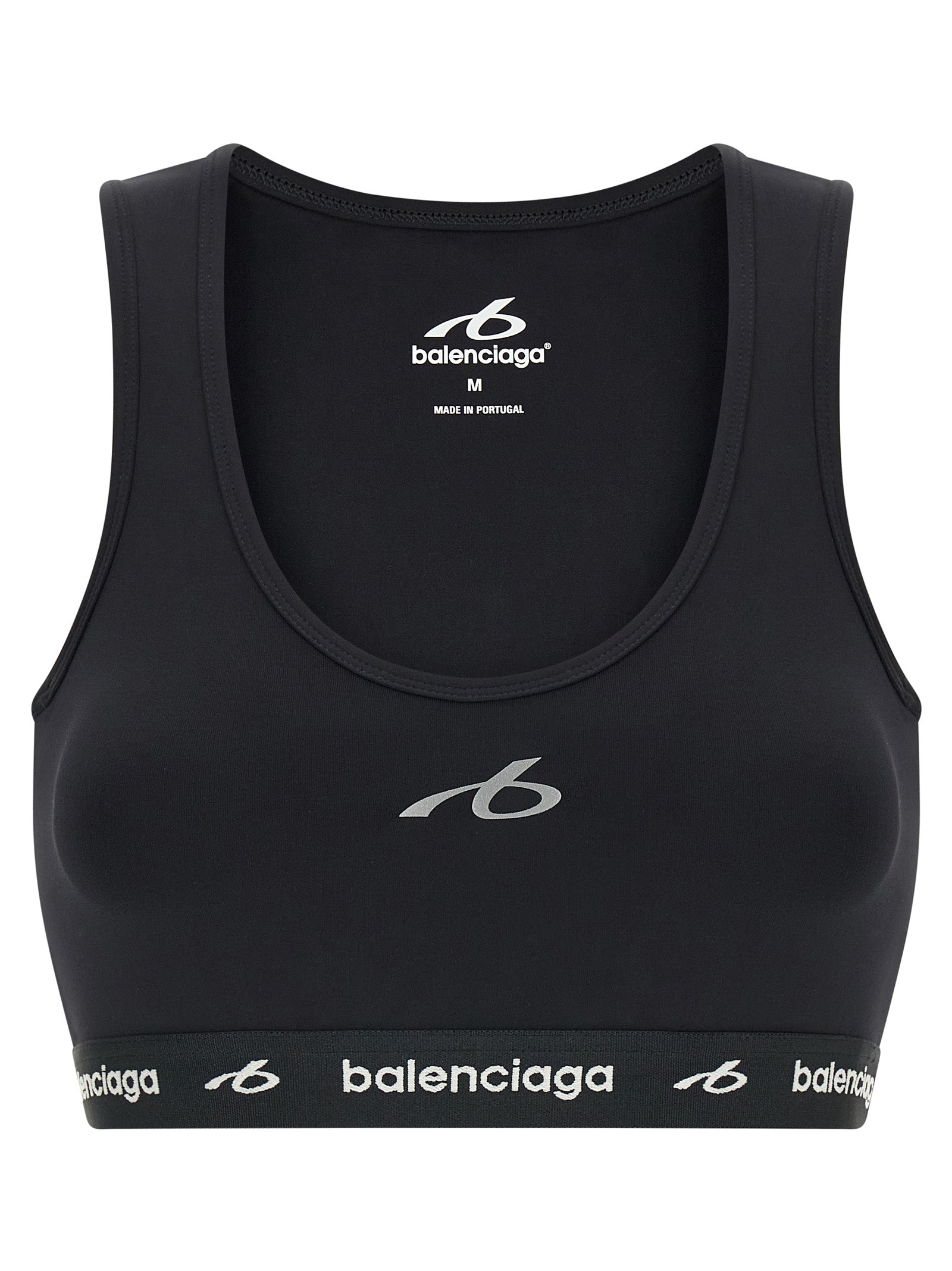 Balenciaga Black Polyamide Sport Bra