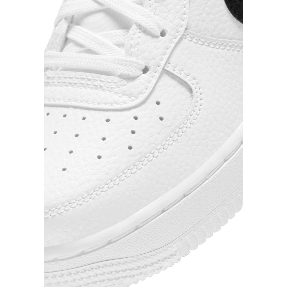 Nike White Leather Low Top Sneakers — rear view