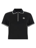 Amiri Black Polyester Polo Shirt
