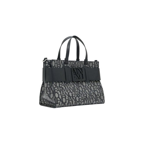 Armani Exchange Black Cotton Handbag — alternate view