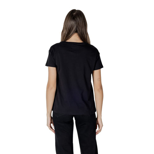 Armani Exchange Black Cotton T-Shirt — alternate view