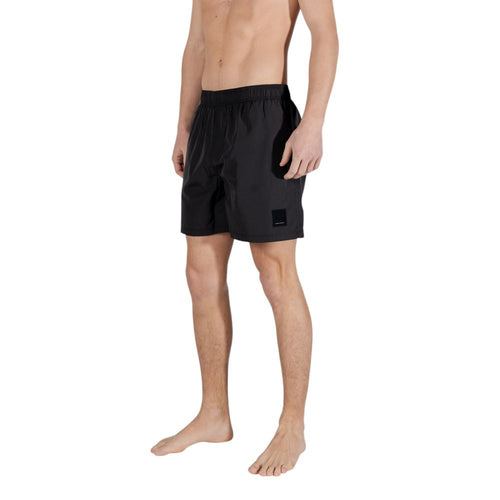 Armani Exchange Black Polyester Swim Shorts — alternate view