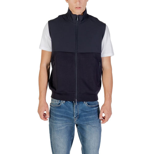Armani Exchange Blue Cotton Blend Sweatshirt