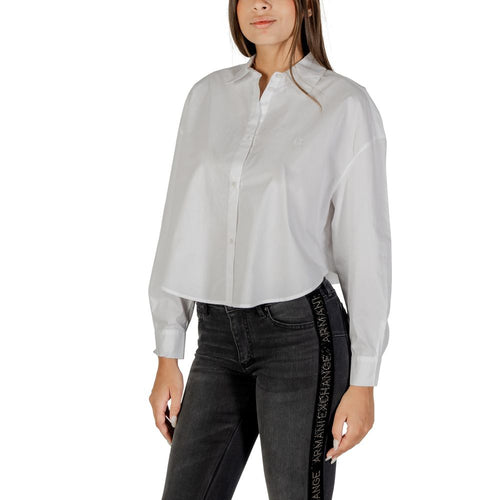 Armani Exchange White Cotton Blouse — alternate view