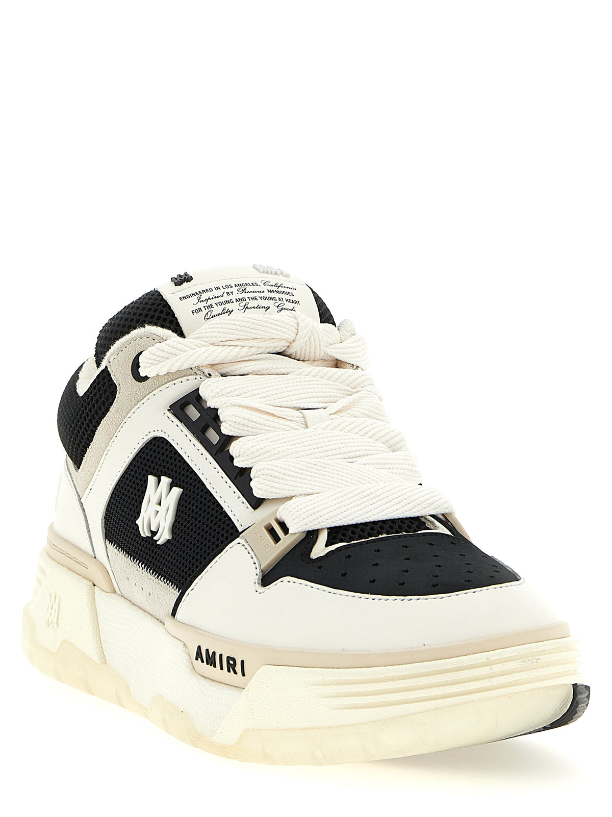 AMIRI Two-Tone Calfskin Athletic Sneakers
