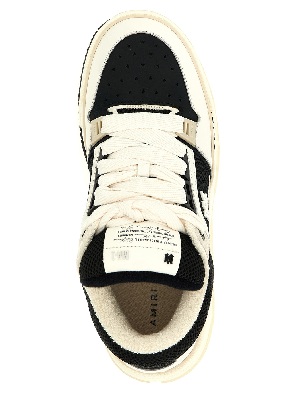 AMIRI Two-Tone Calfskin Athletic Sneakers