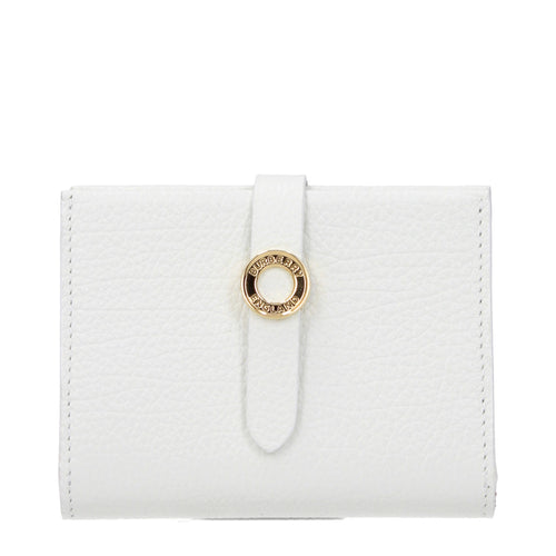 Burberry White Leather Wallet