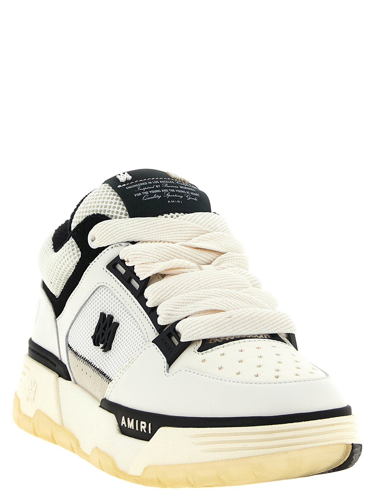 AMIRI White Calfskin Chunky Sneakers