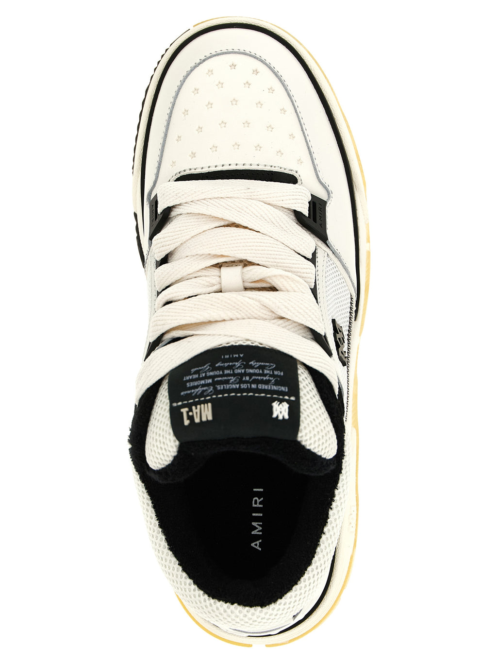 AMIRI White Calfskin Chunky Sneakers
