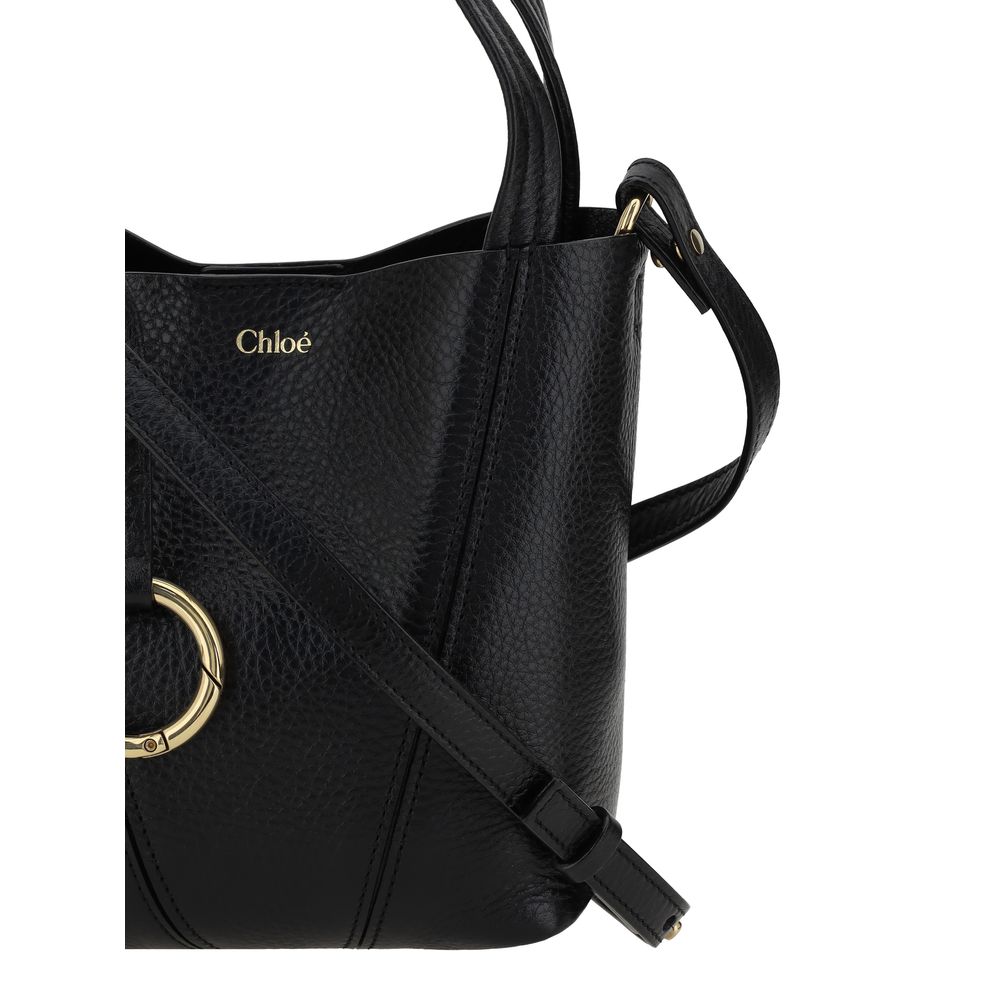 Chloé Black Calf Leather Shoulder Bag