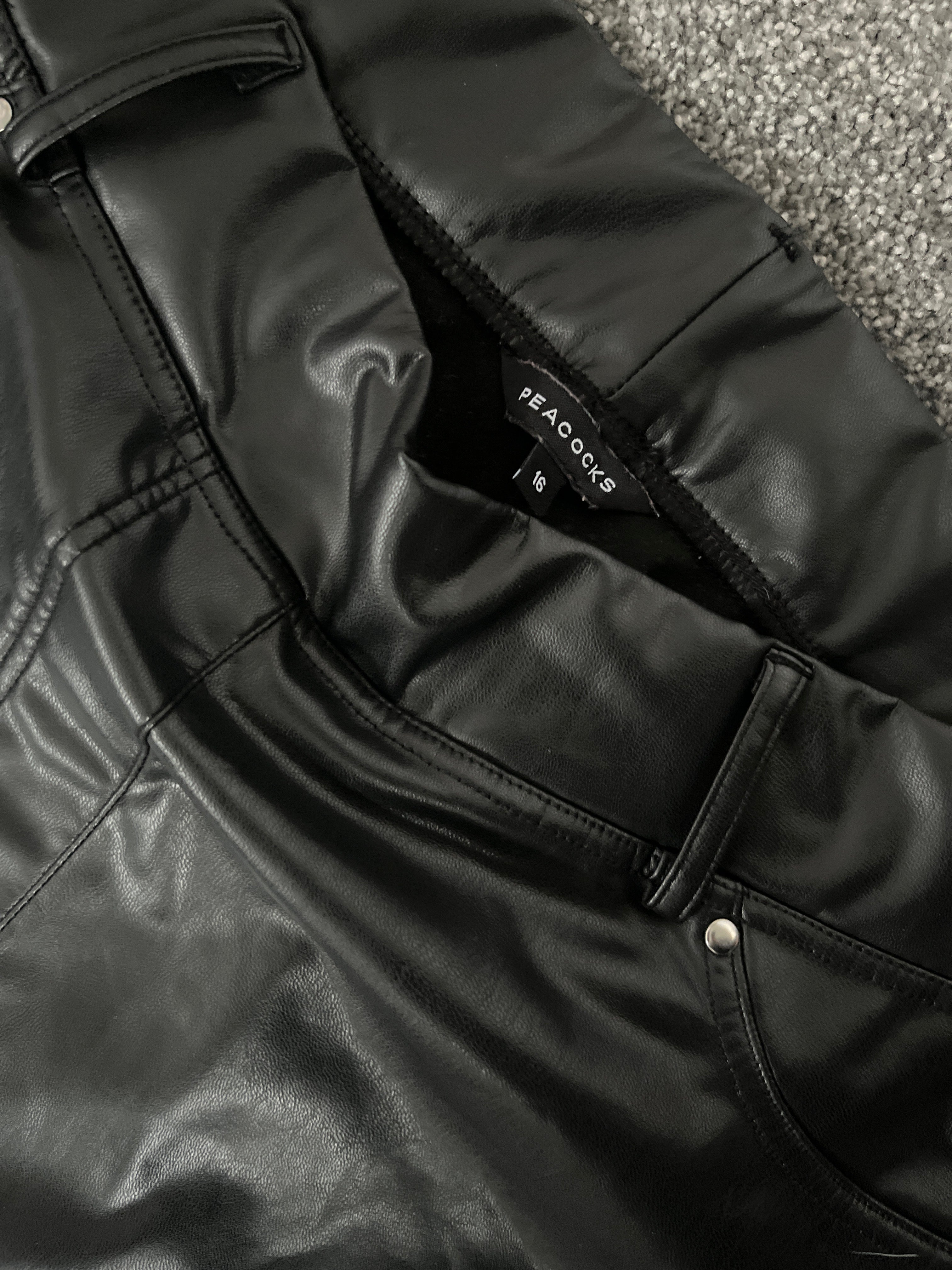 Women's Peacocks Leather Jeans