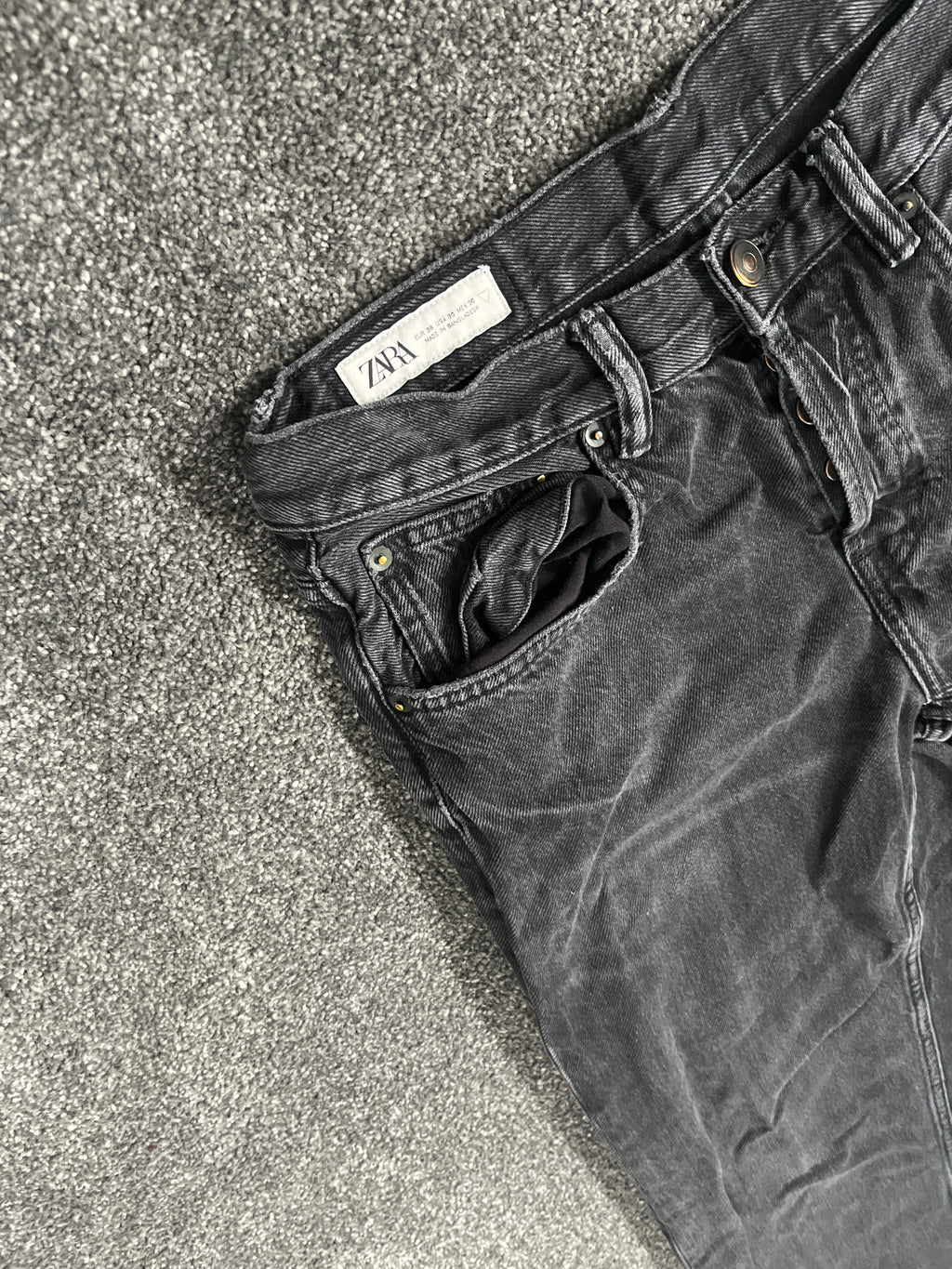 Men's Zara Wide-Leg Jeans