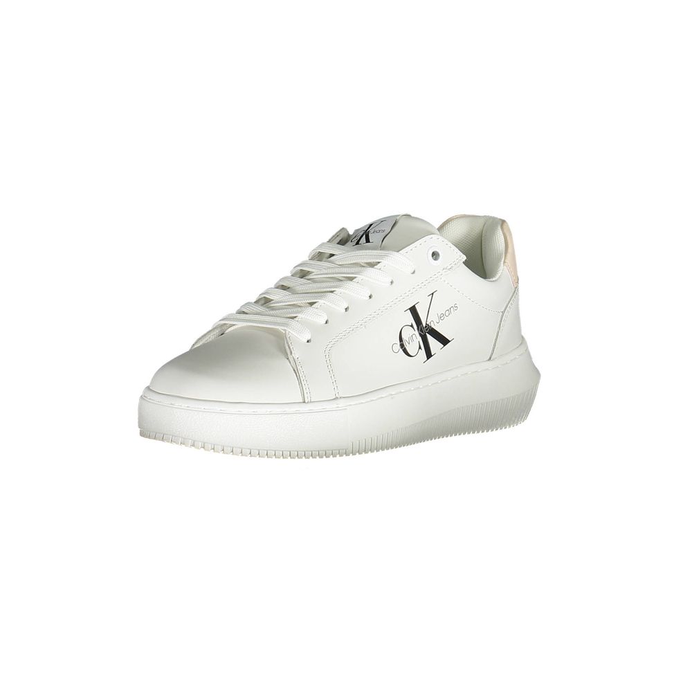 Calvin Klein White Leather Women's Sneakers