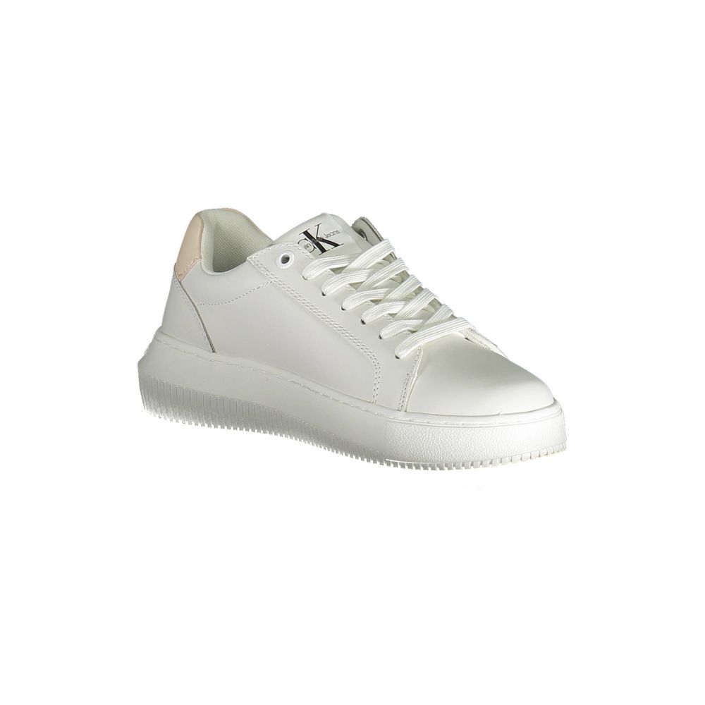 Calvin Klein White Leather Women's Sneakers
