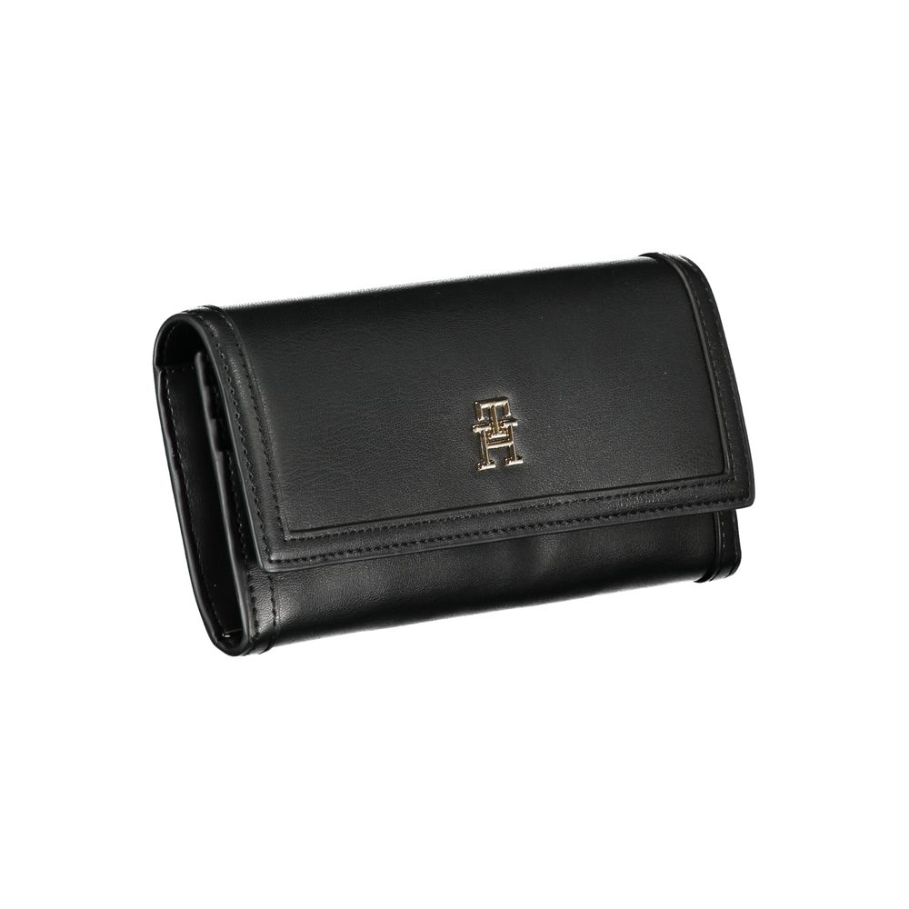 Tommy Hilfiger Elegant Black Dual-Compartment Wallet – product image 3