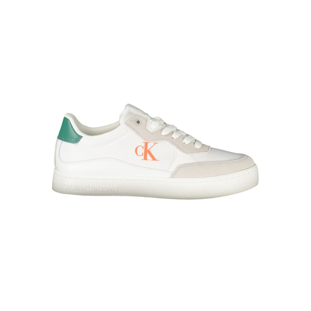 Calvin Klein White Polyurethane Men’s Sneakers