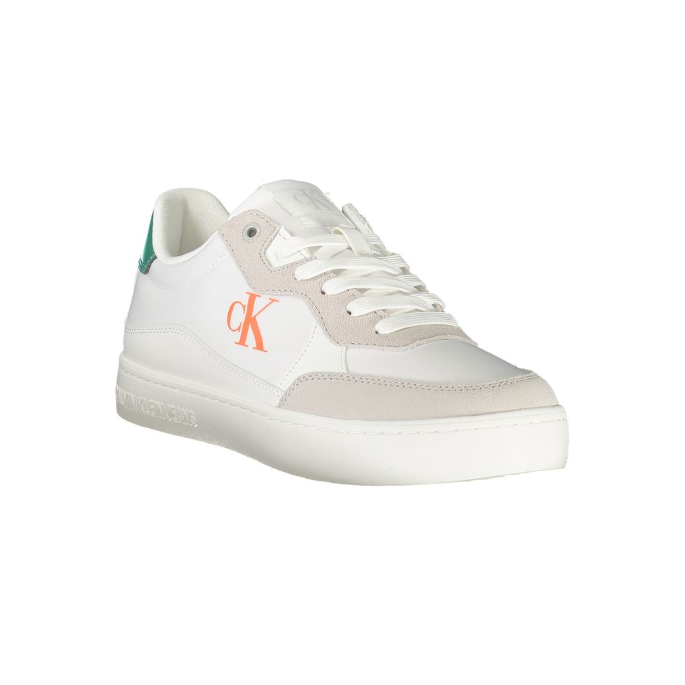 Calvin Klein White Polyurethane Men’s Sneakers