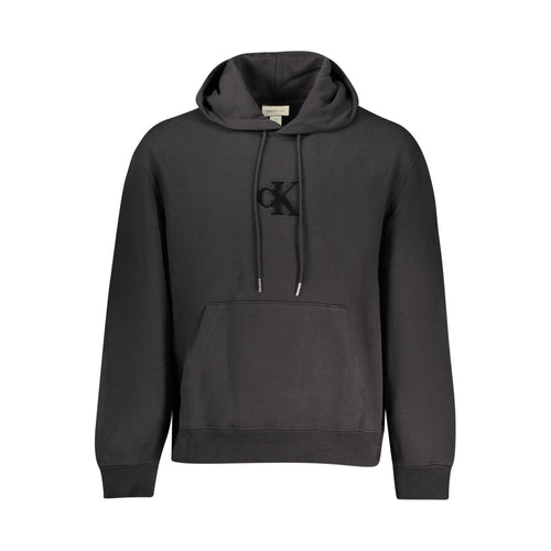 Calvin Klein Black Cotton Men’s Hooded Sweatshirt