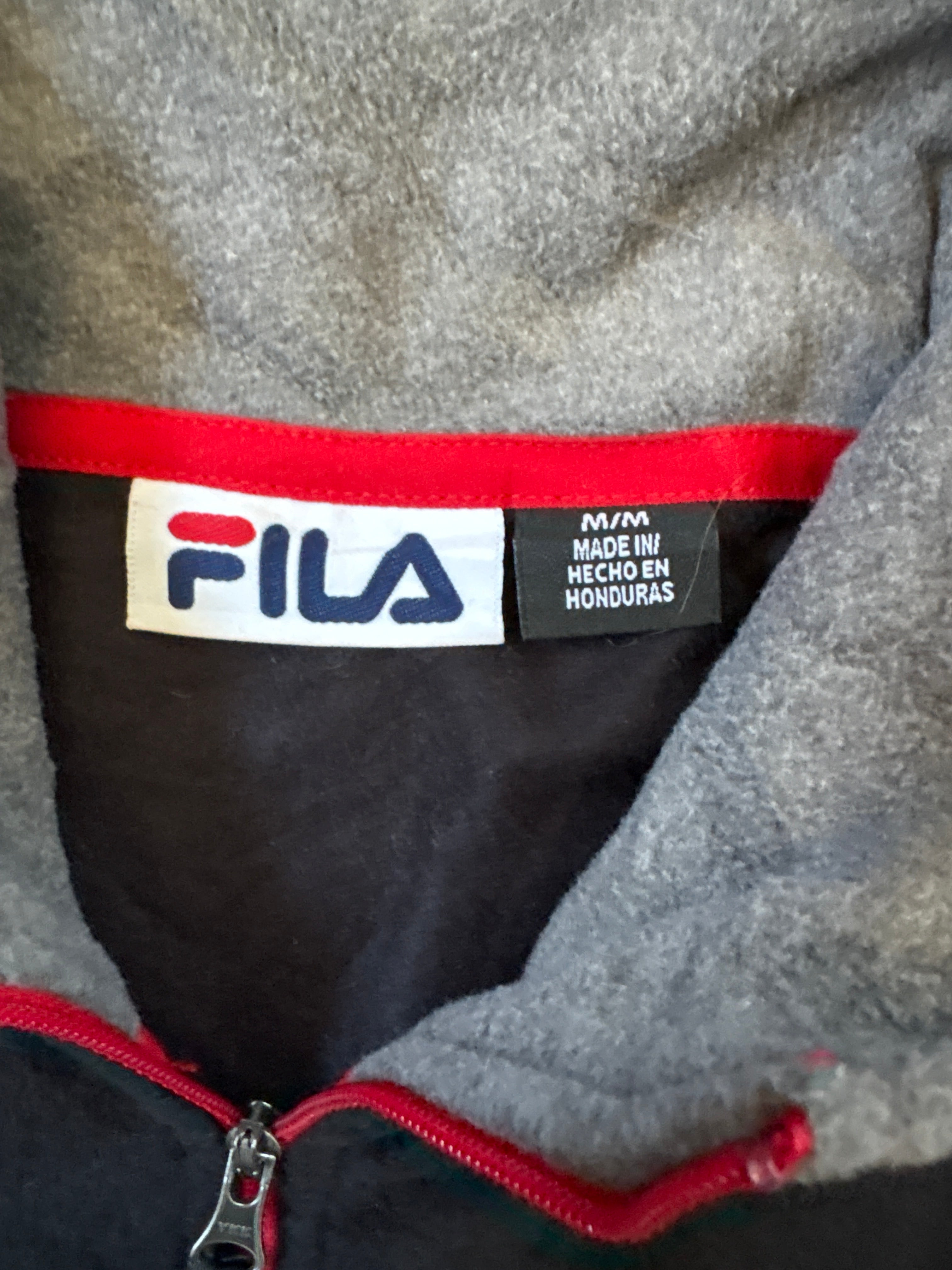 Men’s Vintage Fila Quarter-Zip Jumper